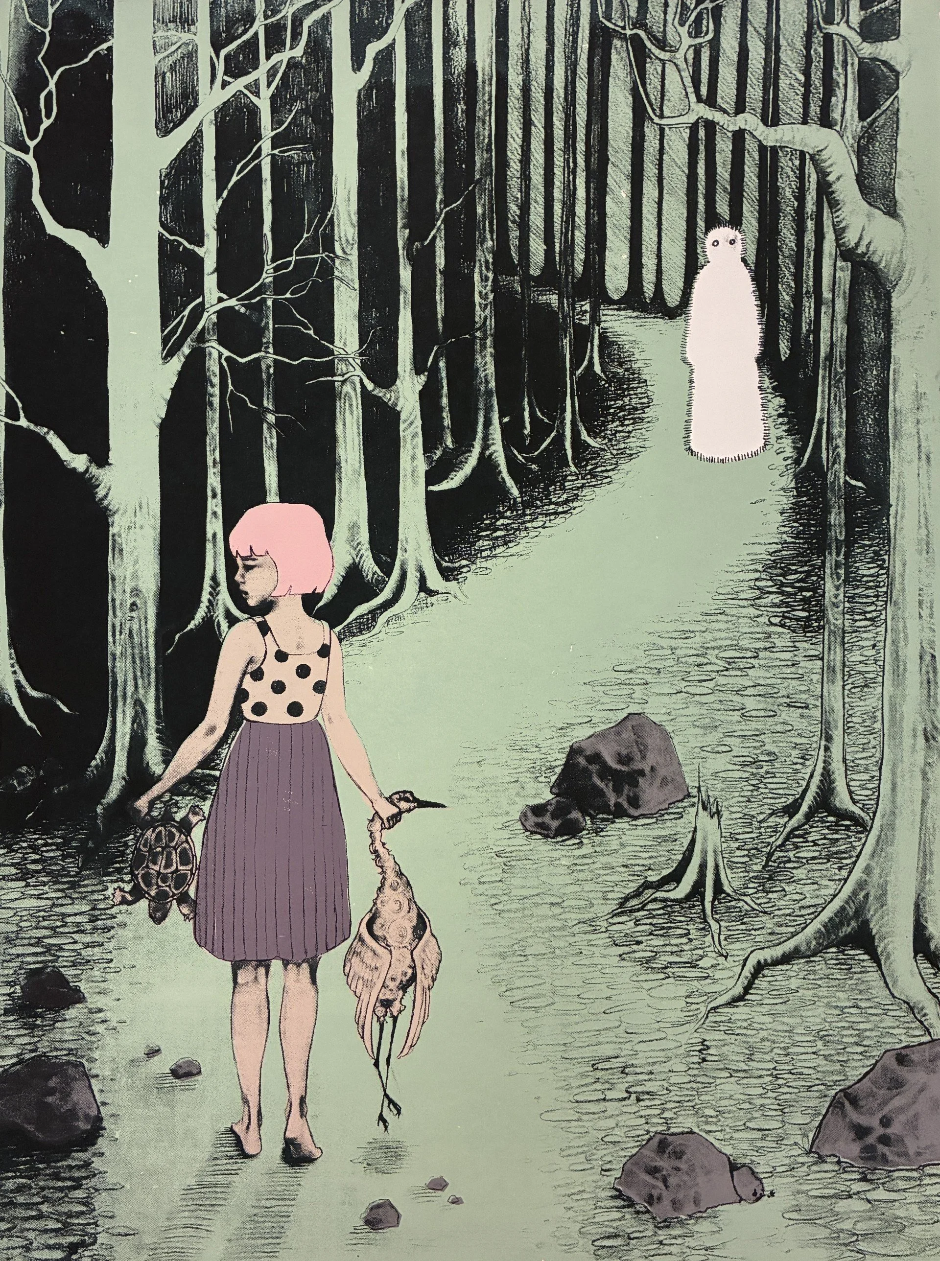 Kagome, screenprint 2026
