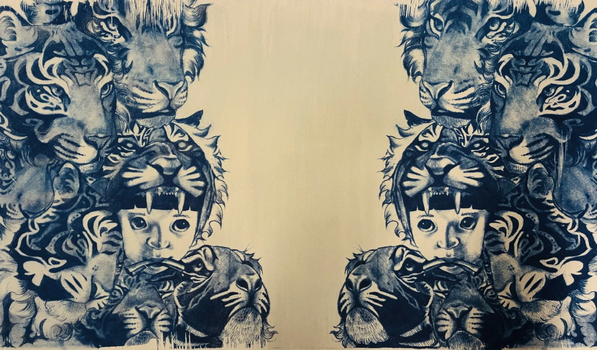 Tora 2, 19x11", Cyanotype, 2025
