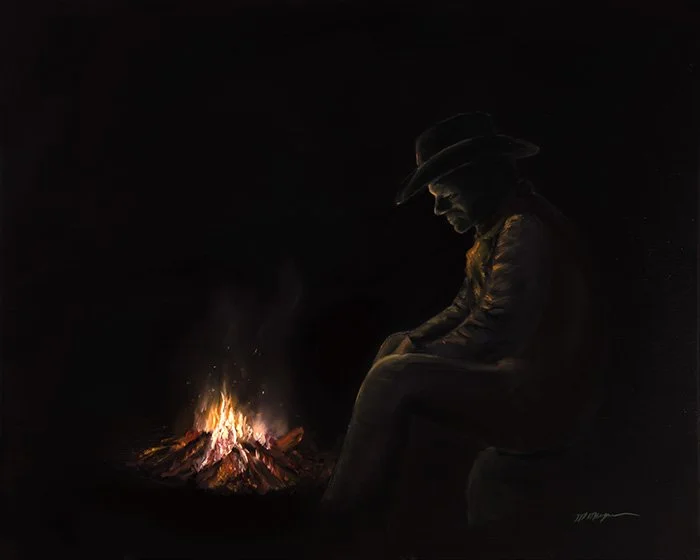 camp fire and cowboy 24x30.jpg