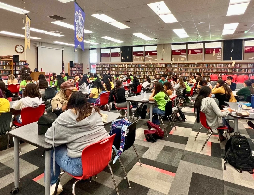 High school students participating in a Kern County Student Leadership gathering.