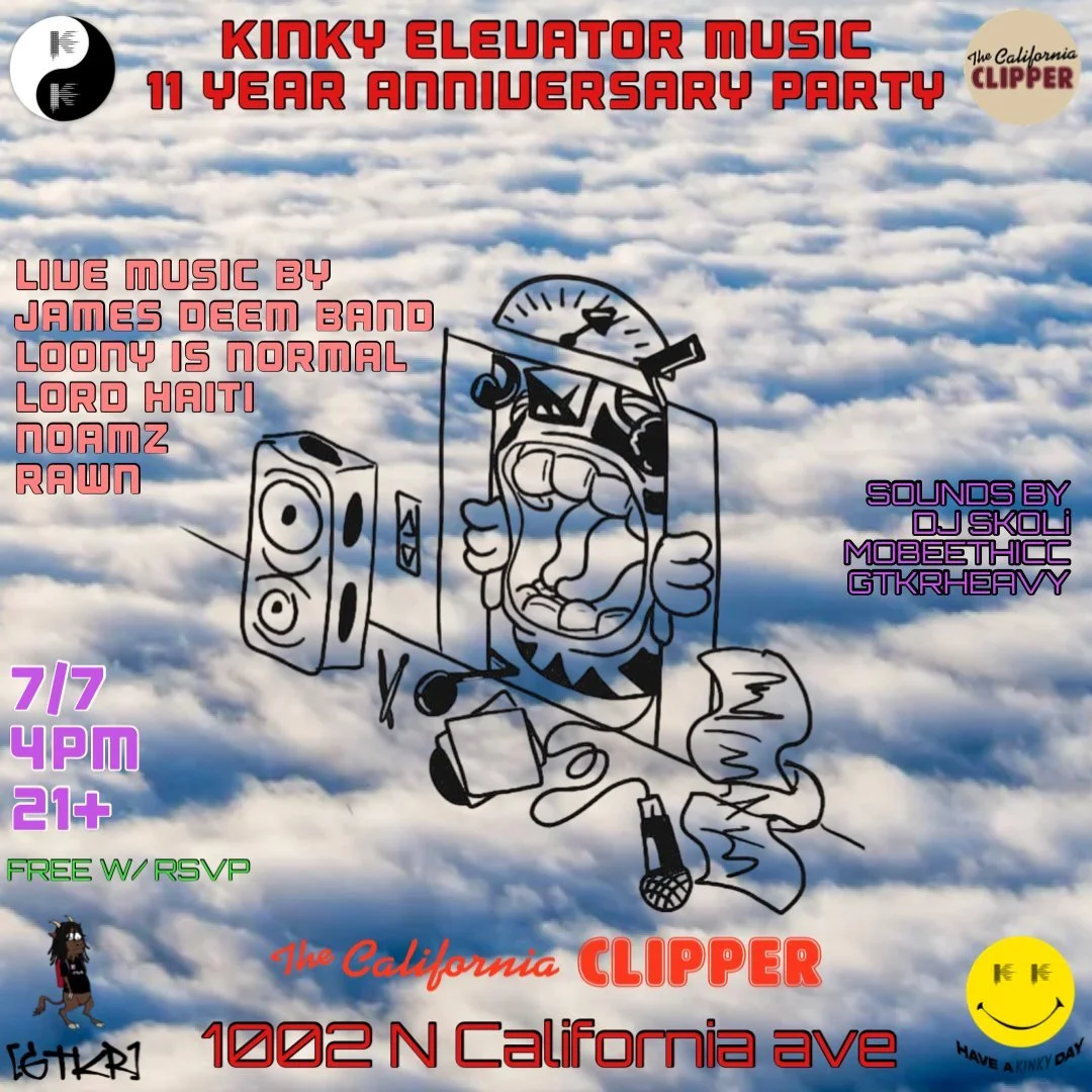 KINKY ELEVATOR MUSIC 11 YEAR ANNIVERSARY PARTY