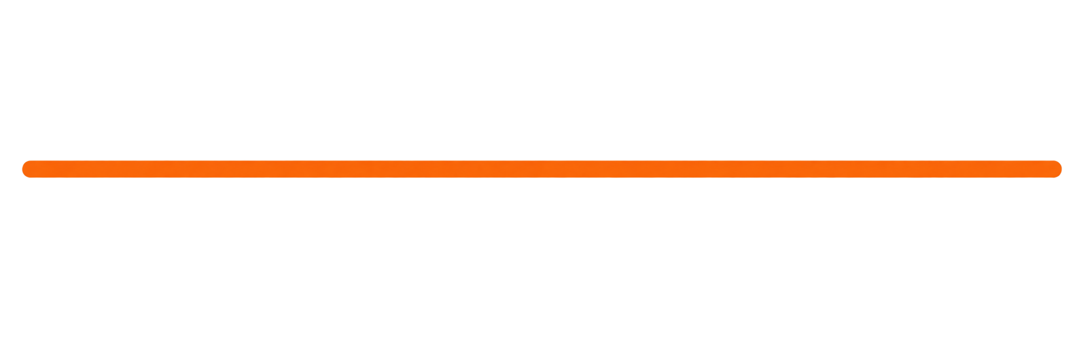 Orange progress bar with a black background