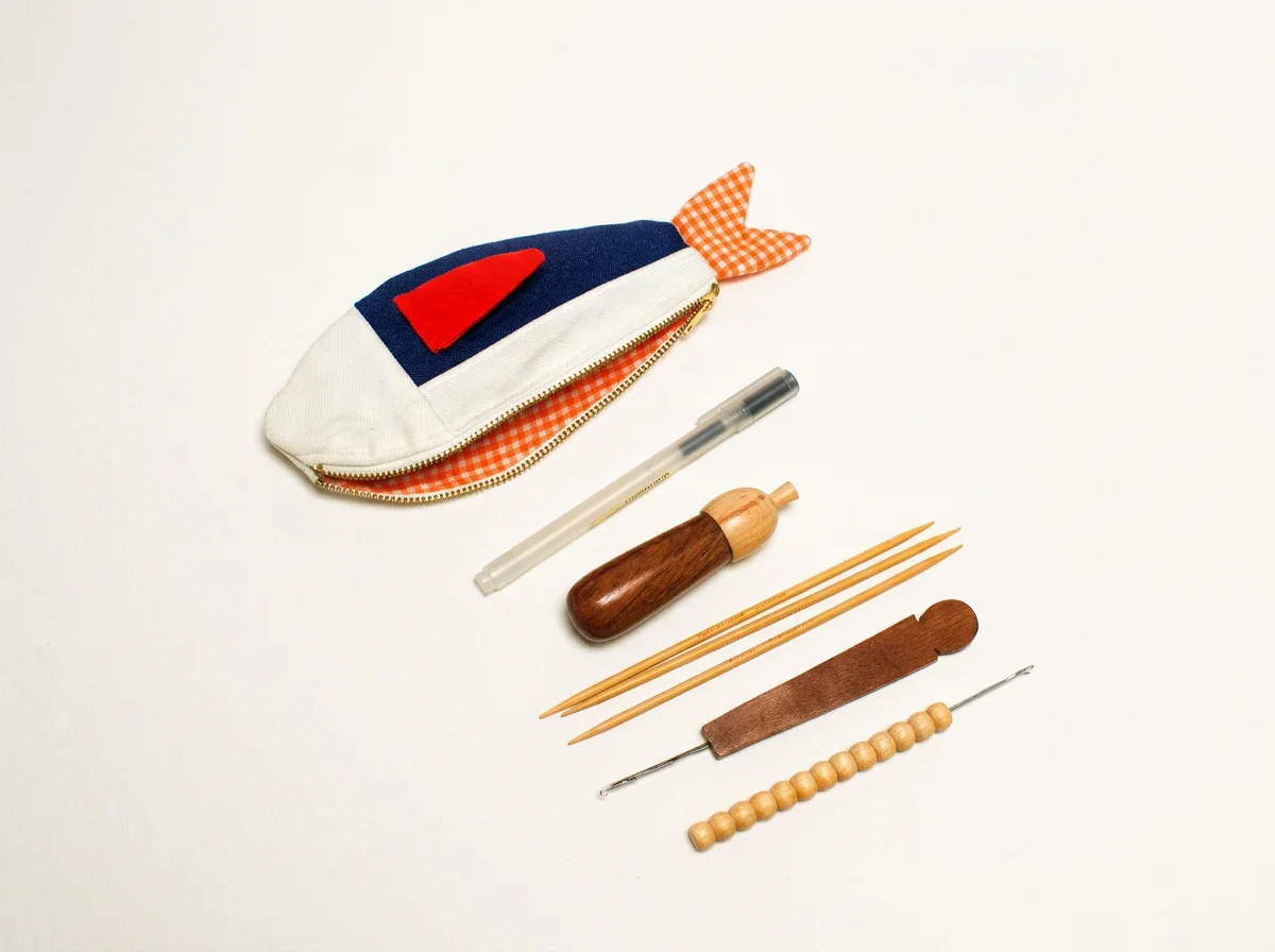 zipper fish pouch
