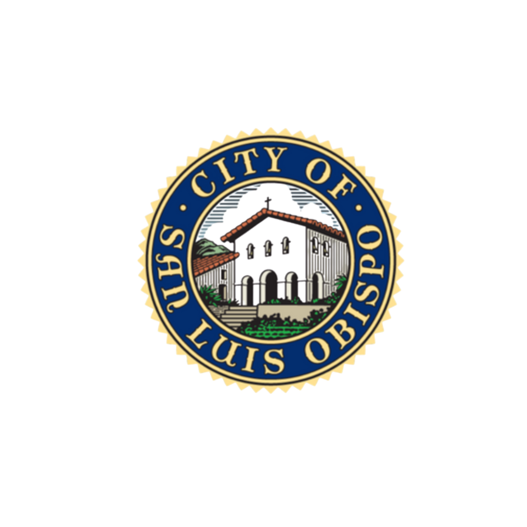 Seal of the Saint Louis Sheriff's Office featuring a building and the words 'Saint Louis Sheriff's Office' encircled by a gold border.