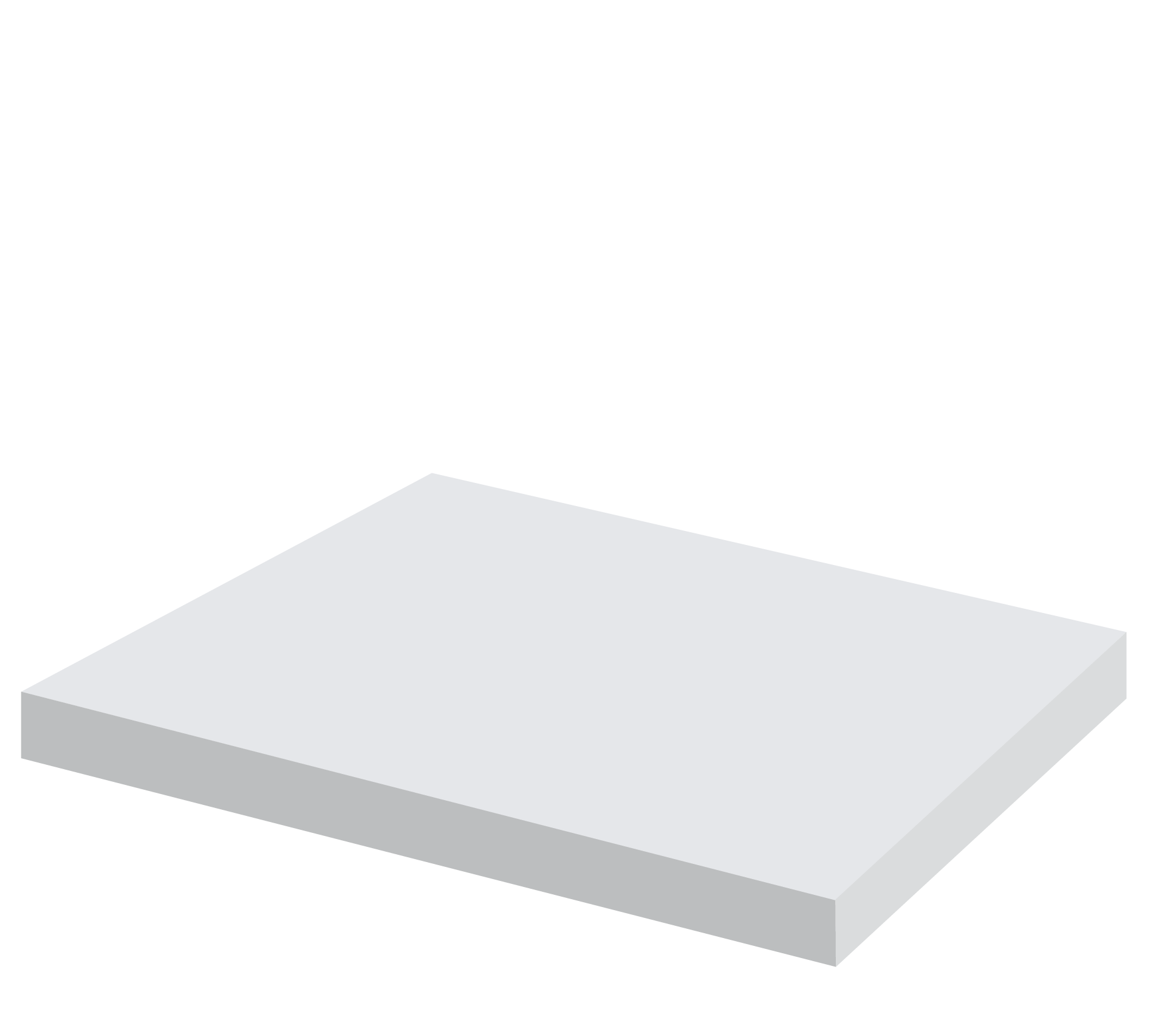Rigid Core — a dense composite core for stability and dent resistance.