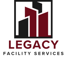 Legacy Facility Services logo with stylized red building icon and company name