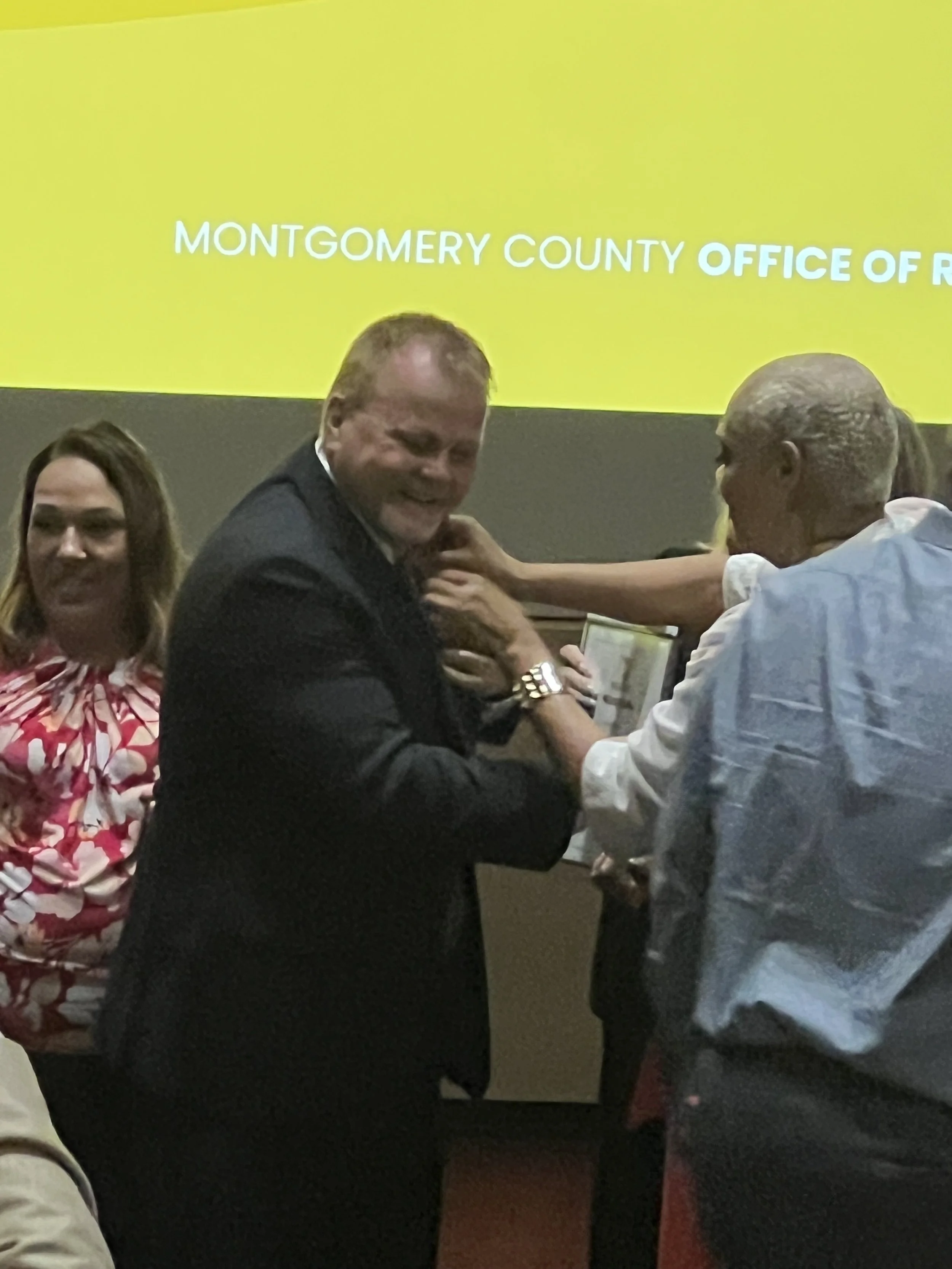 A proud day for our graduate! Scott noted that this diploma was the first academic credential he had ever received.