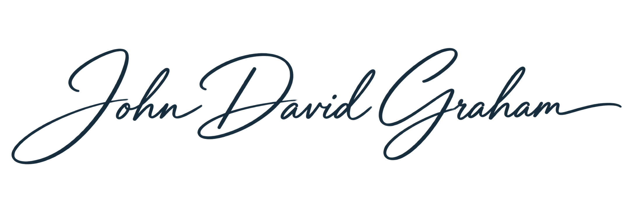 Signature in cursive writing of John David Graham, the founder of Good Samaritan Home in Ohio.