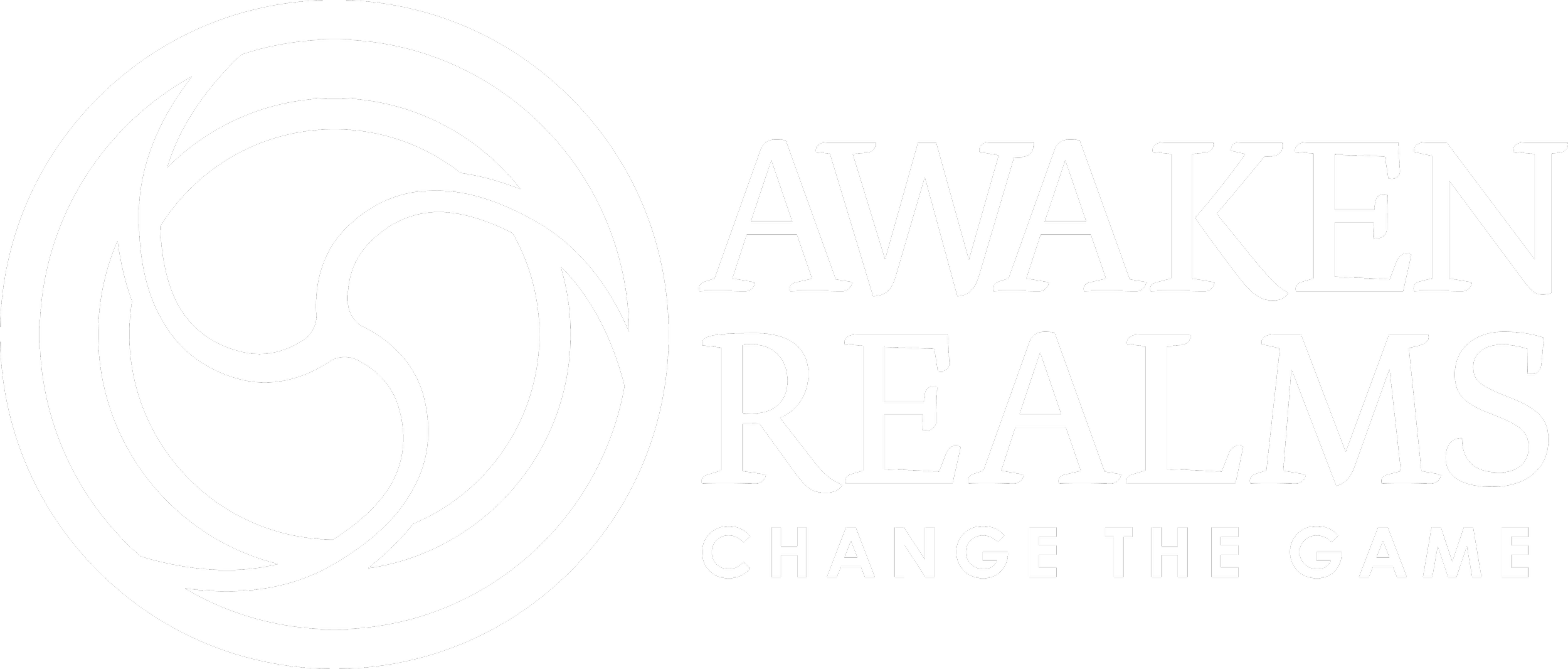 Black and white logo for 'Awaken Dreams' with the tagline 'Change the Game,' featuring a stylized eye design.