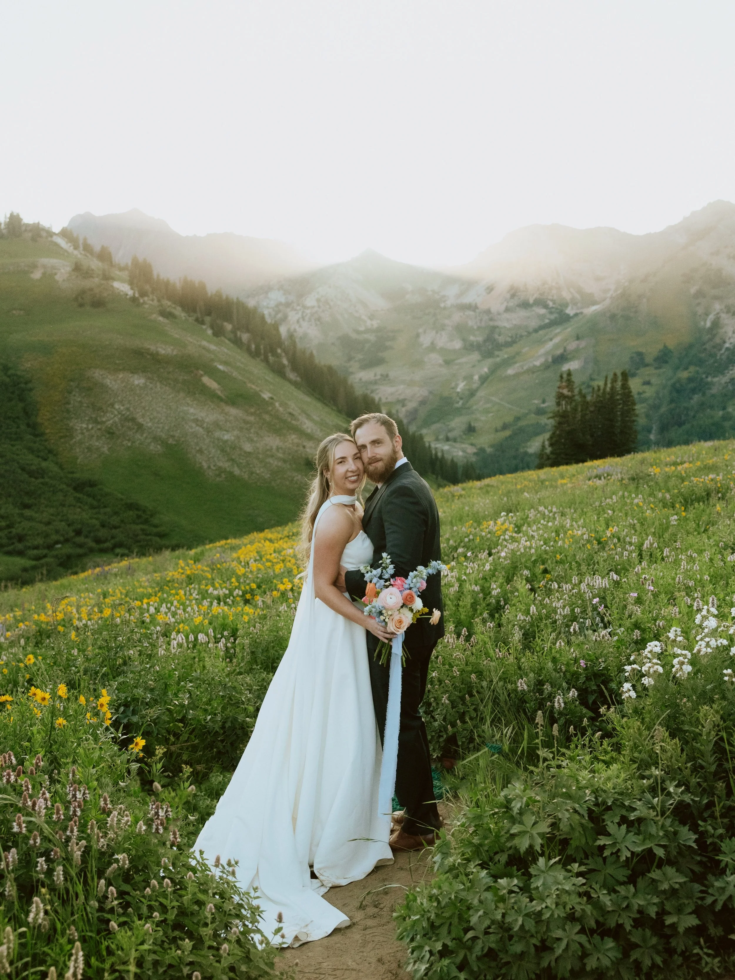 Catching the summer blooms in a spot so special to them. ⛰️🌼🪻