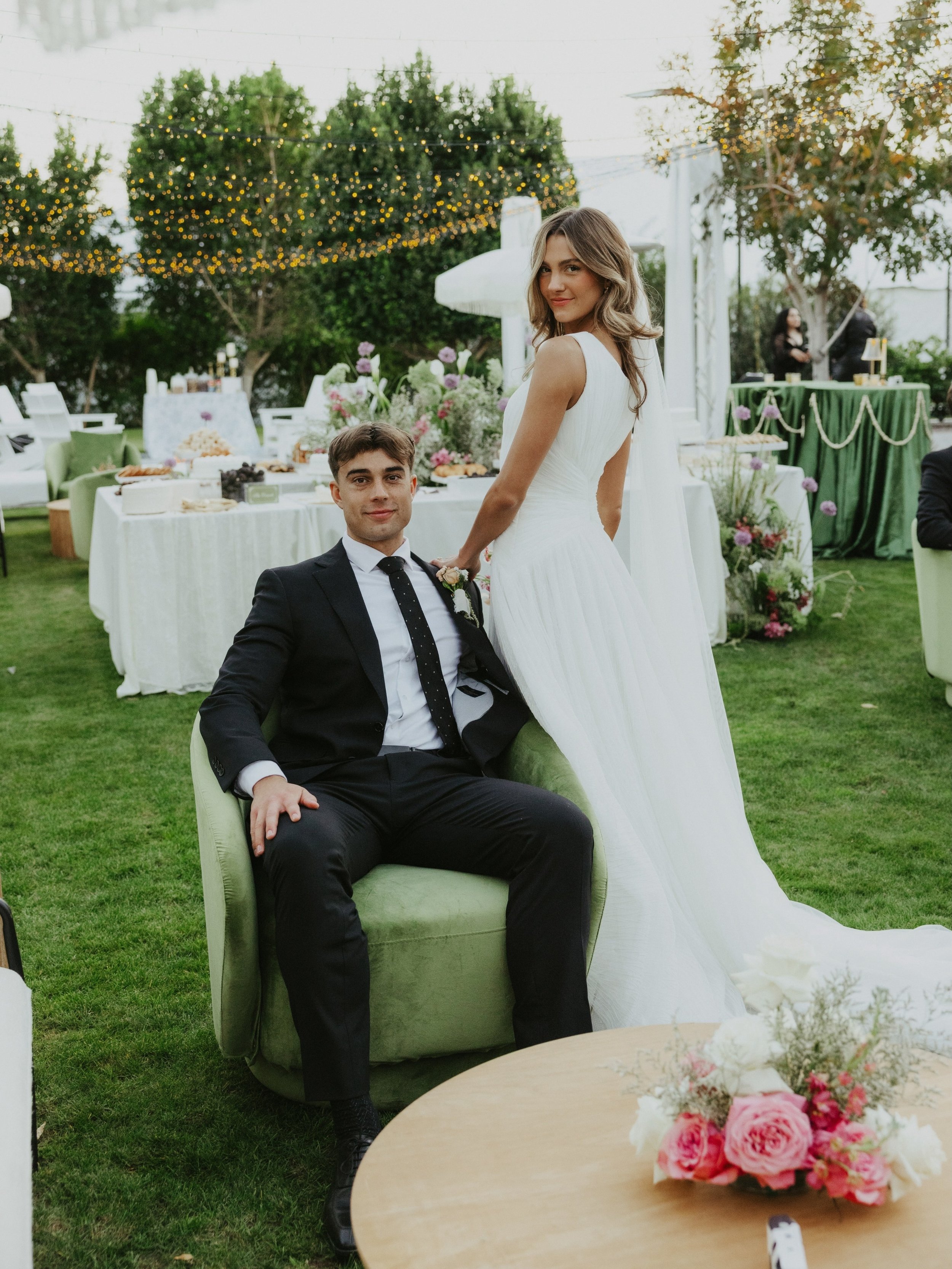 Dailee +Calvin 4ever!!!! 🍰 🥂 🍐🍇🌸 Little details everywhere of so much beautiful color and patterns. Her families backyard turned into a dream wedding space. &mdash; wedding inspo x100 #weddinginspo