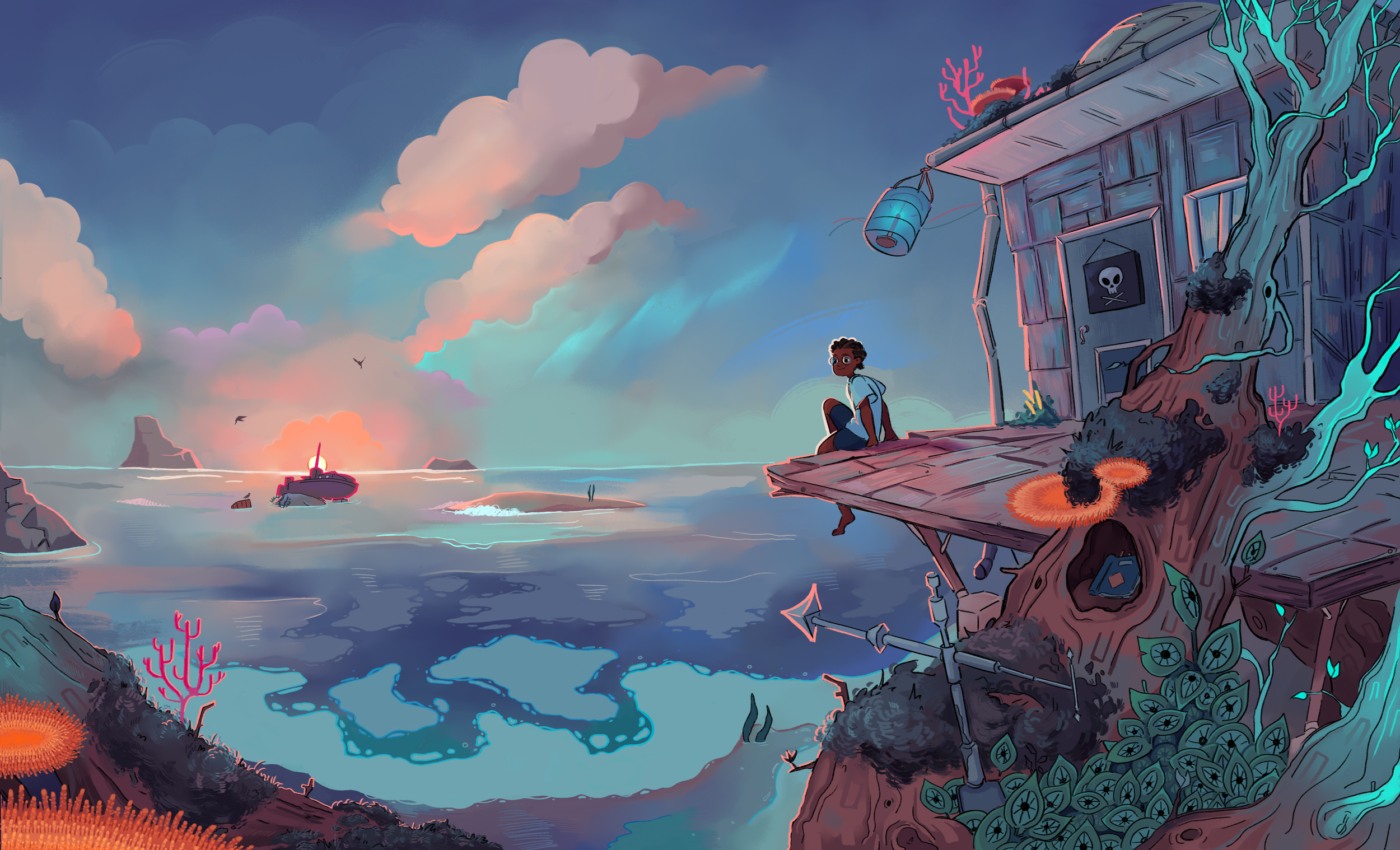 Owen and The Ocean Long Gone Concept Art