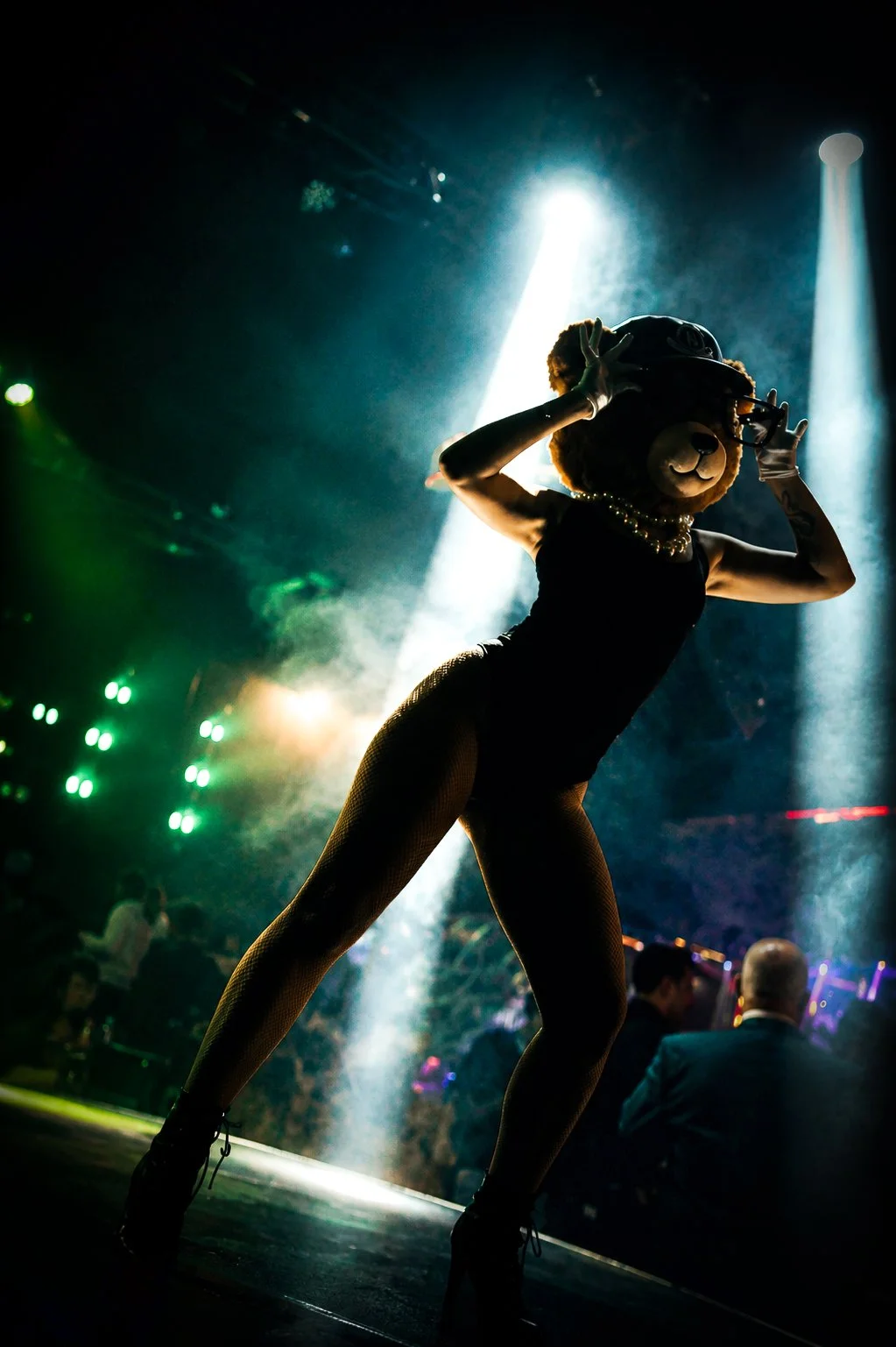 Live performer on stage at Babinski Marbella nightclub