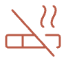 No smoking sign with a cigarette crossed out