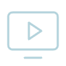 Video player icon with a play button in the center.