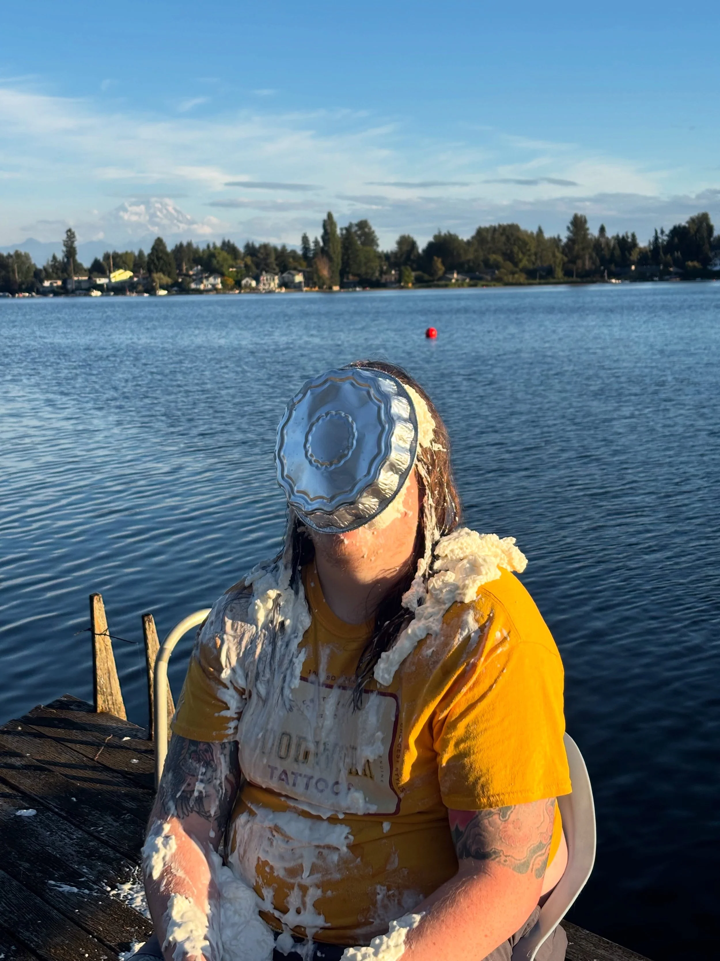 pie throwing, lake day, and last summer youth group! #nhpcstudents