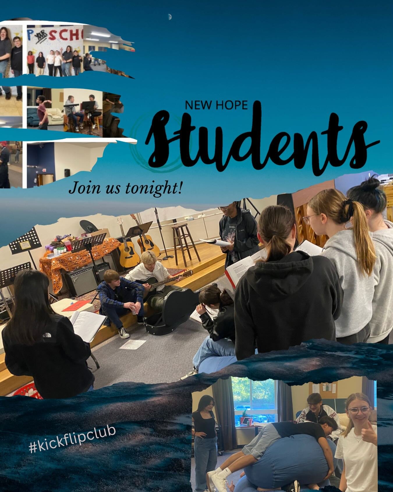 Bring a friend or three for youth group tonight! Can&rsquo;t wait to see everyone! 

6:30-8:15pm
For all middle and high schoolers!

Jesus loves you!

#kentwa #church #kickflipclub #hope