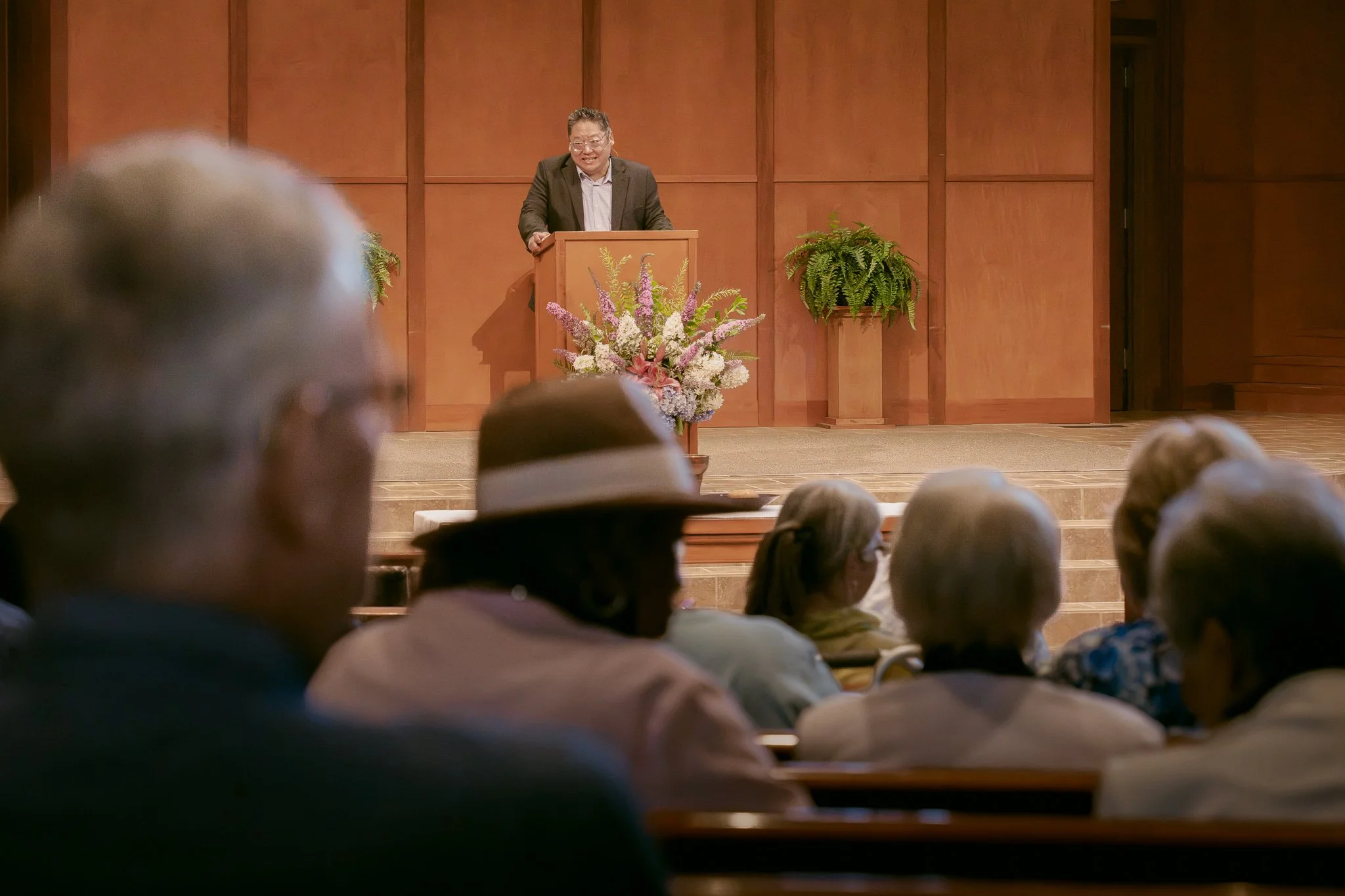 Rev. Joe Kim Preaching the Gospel at New Hope Presbyterian Church in Kent, WA