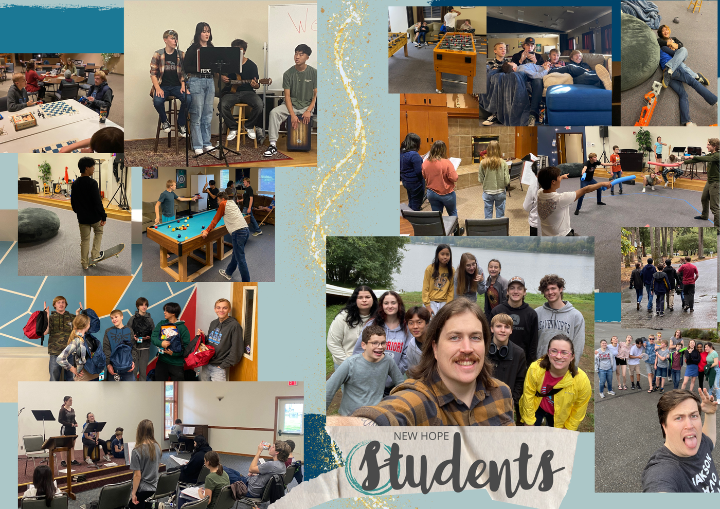 New Hope Students events Community games Wednesday night Summit Youth Seeking Jesus fellowship prayer