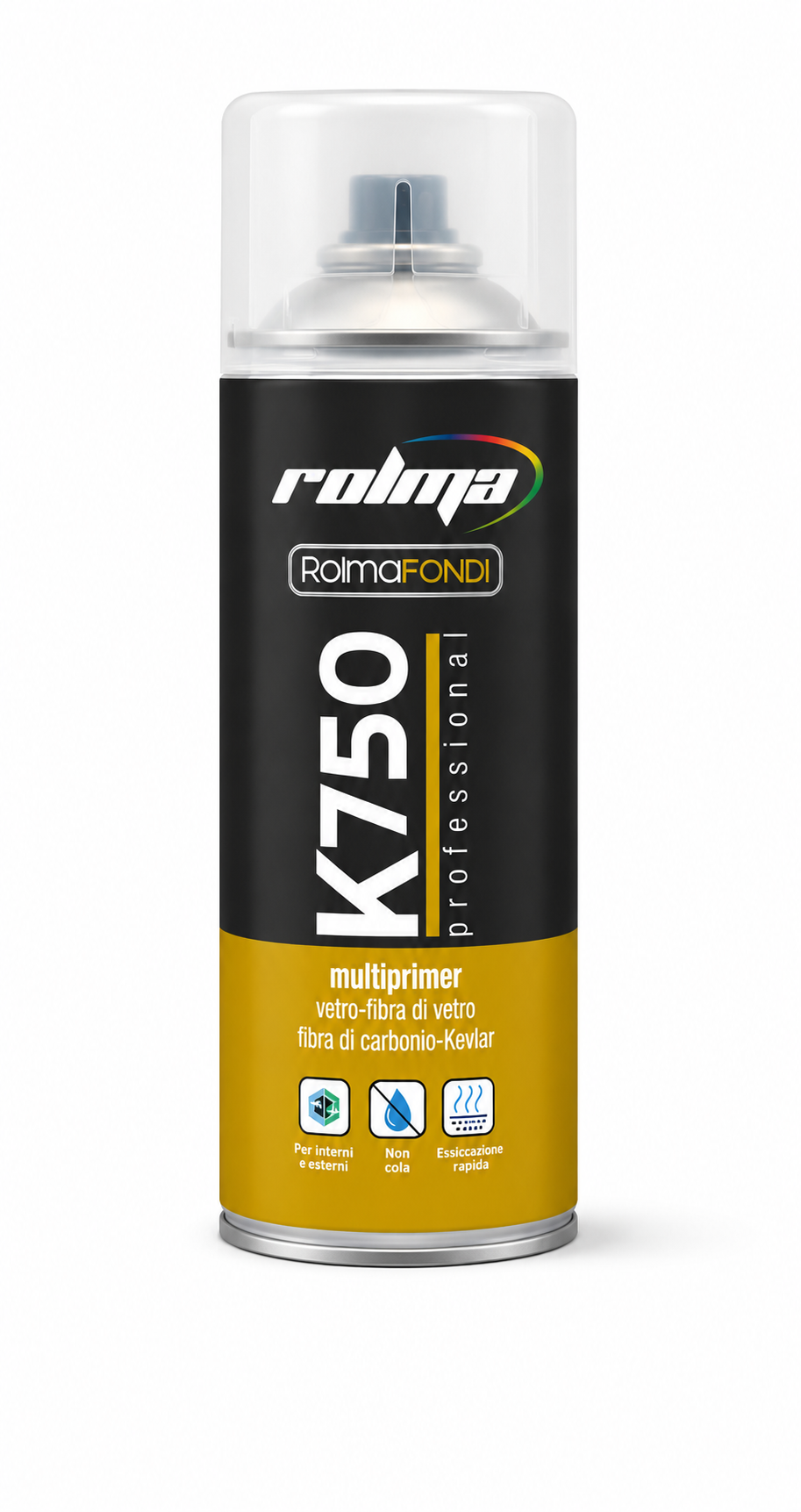 Rolma K750 - Multiprimer vetro, fibra di vetro e fibra di carbonio - Kevlar e Lexan®