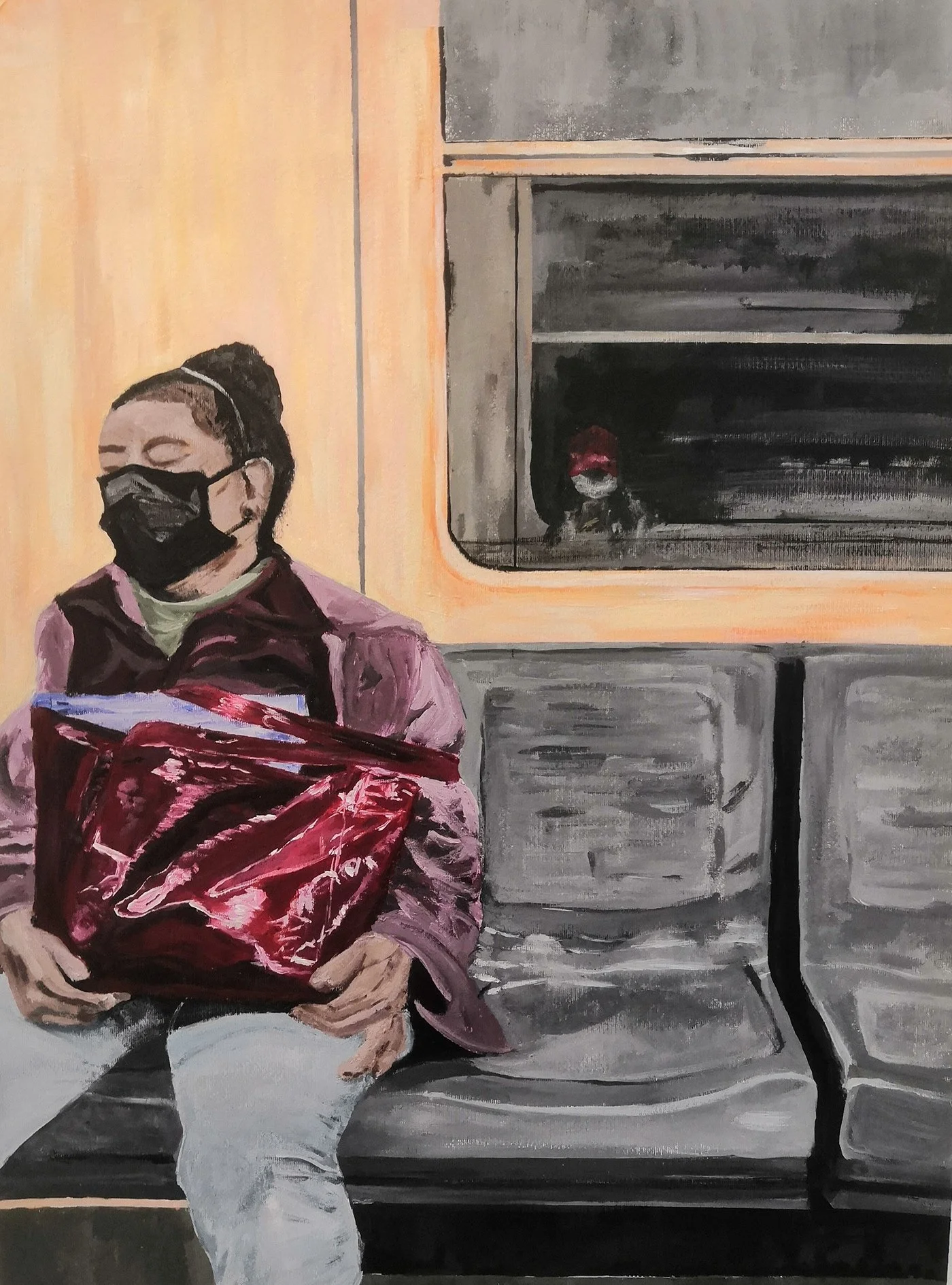 urbis series: mexico city, acrylic on paper, 70x50 cm, 2023
