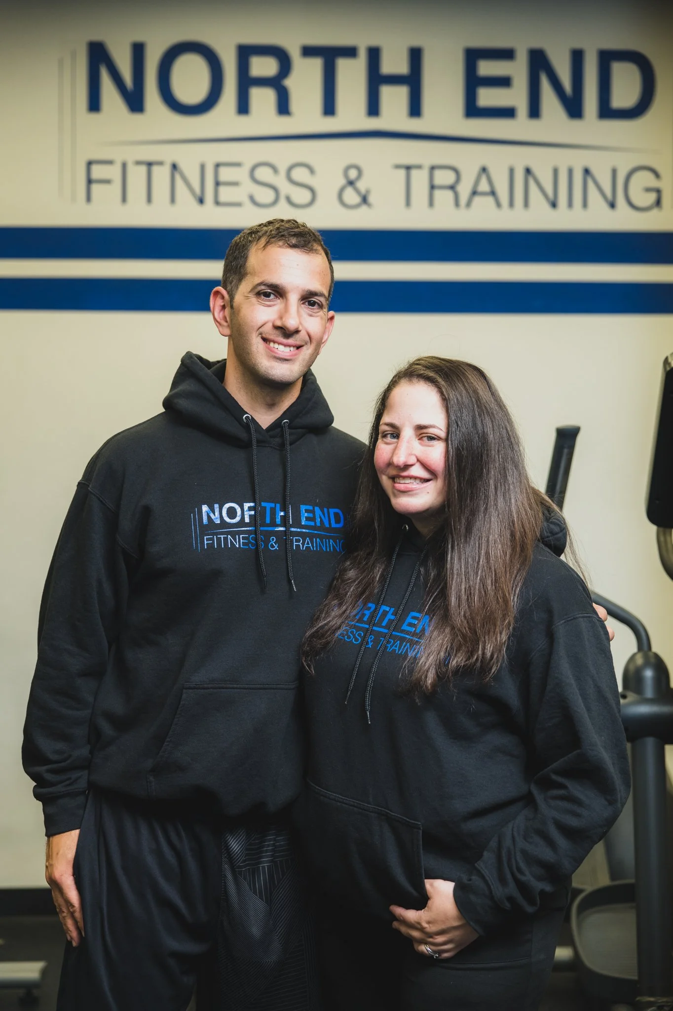 Phil and Sara Censoprano, owners of North End Fitness & Training in New Rochelle, NY