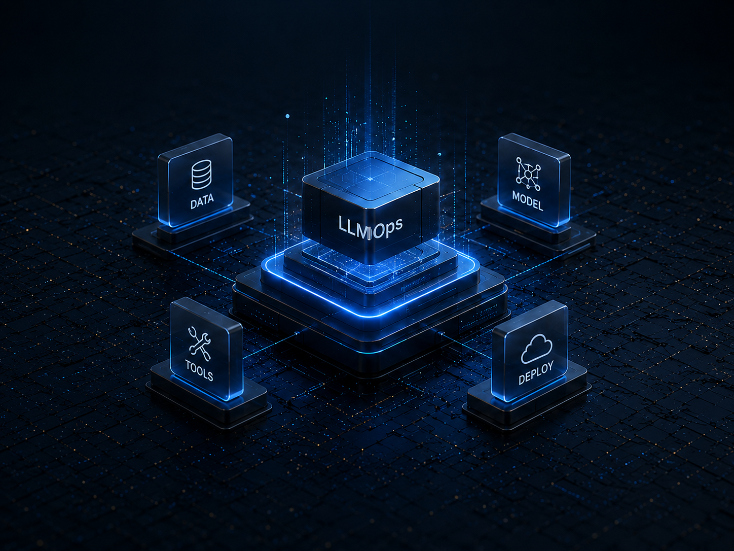 Enterprise LLMOps platform connecting data, models, engineering tools, and AI deployment capabilities.