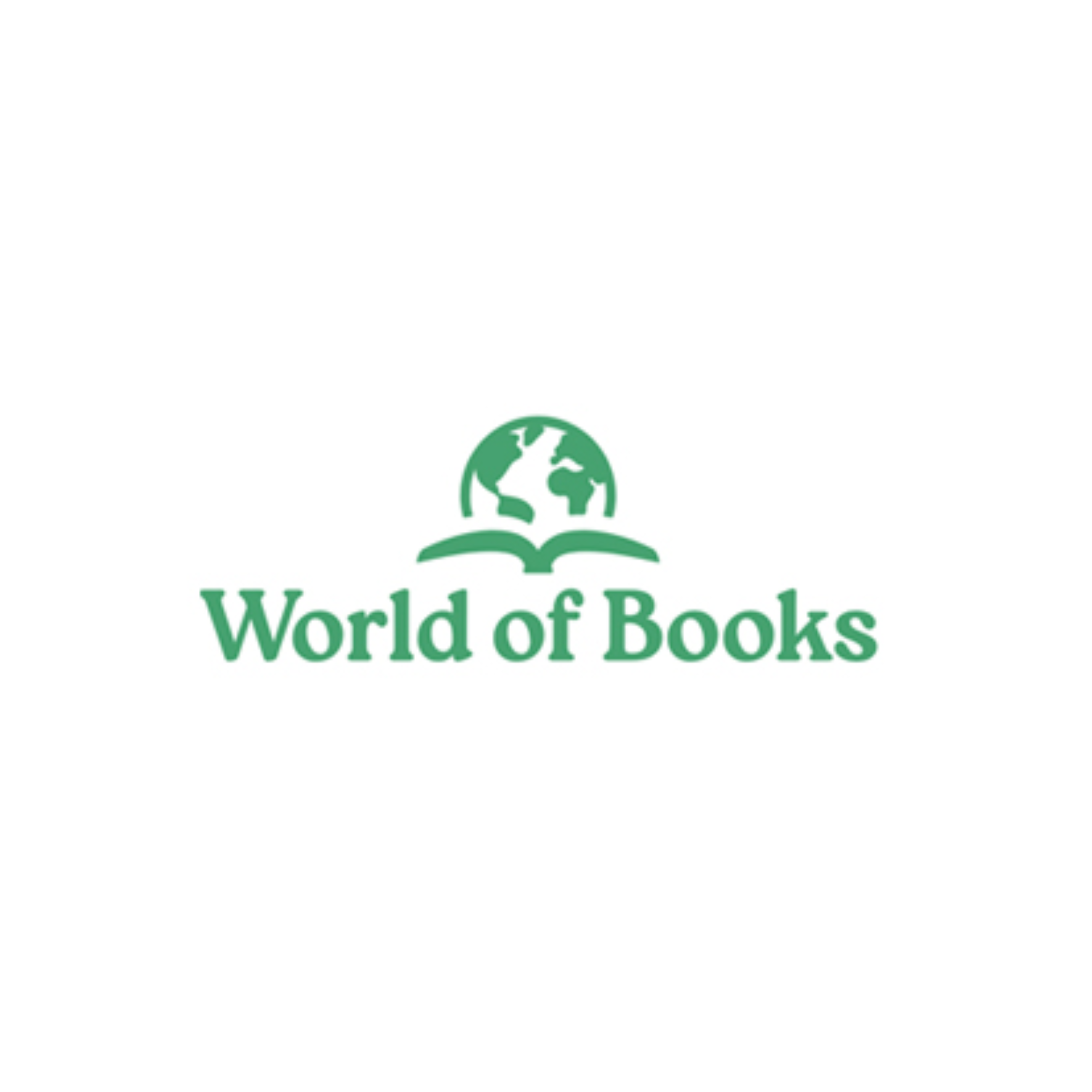 Logo of the World of Books organization with a green globe and open book symbol above the text 'World of Books'.