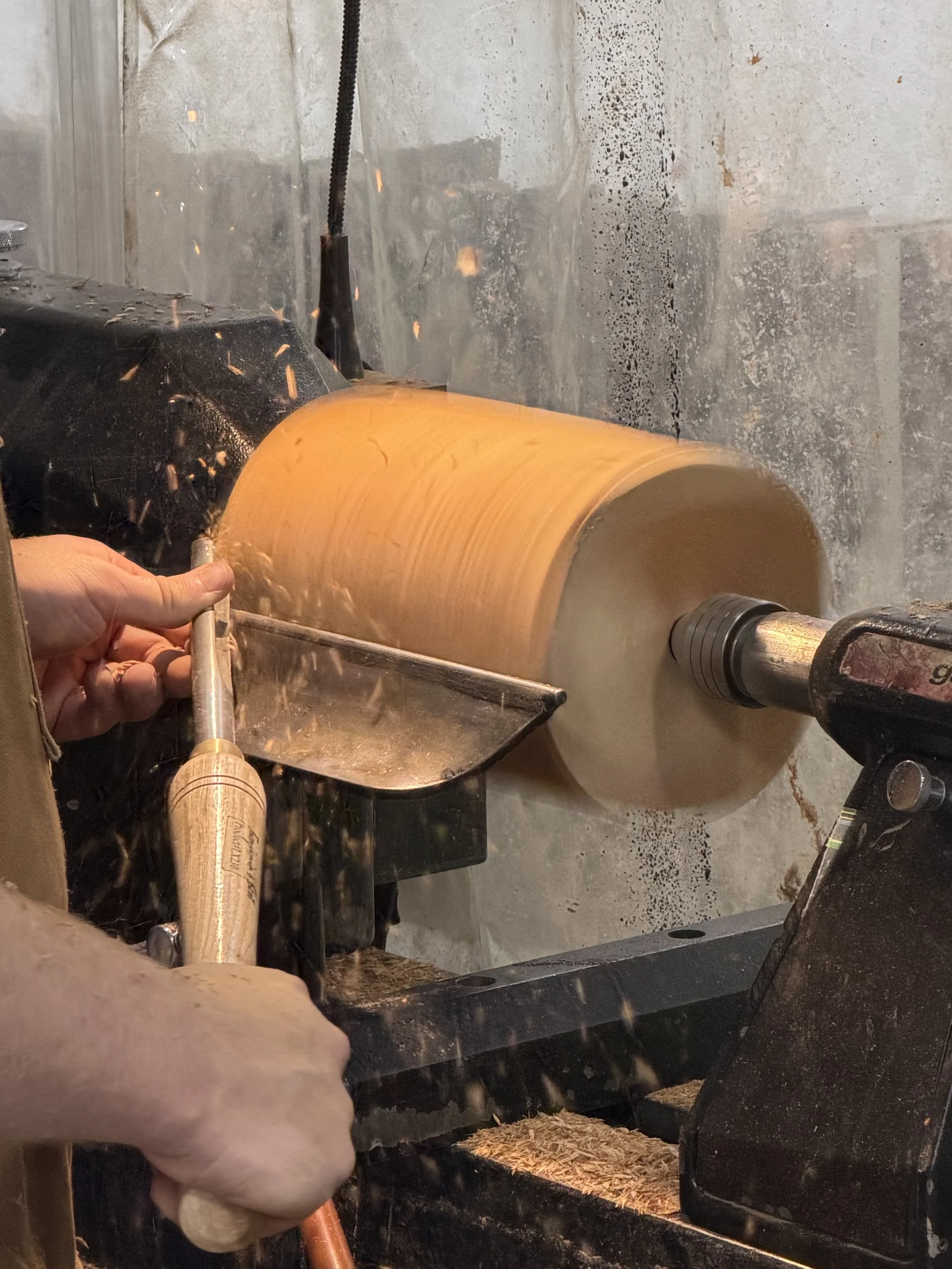 Turning a Custom Urn on a Lathe