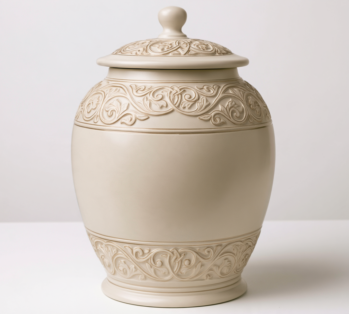 Plain Porcelain Cremation Urn.png
