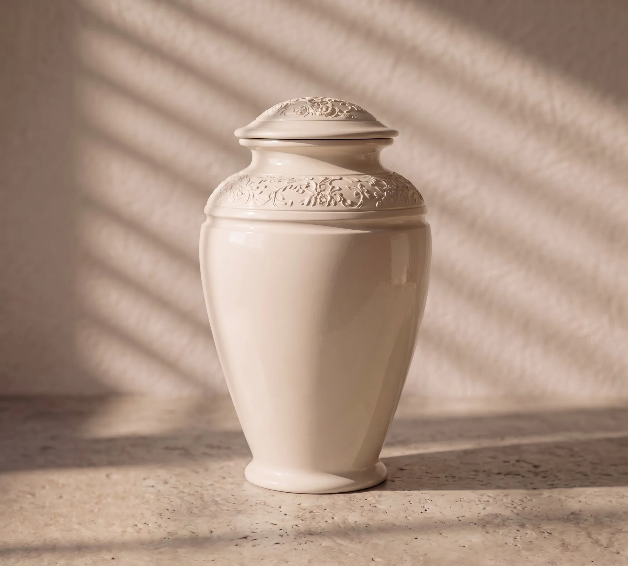 Hand-thrown Rainier Porcelain Urn (50% Deposit)