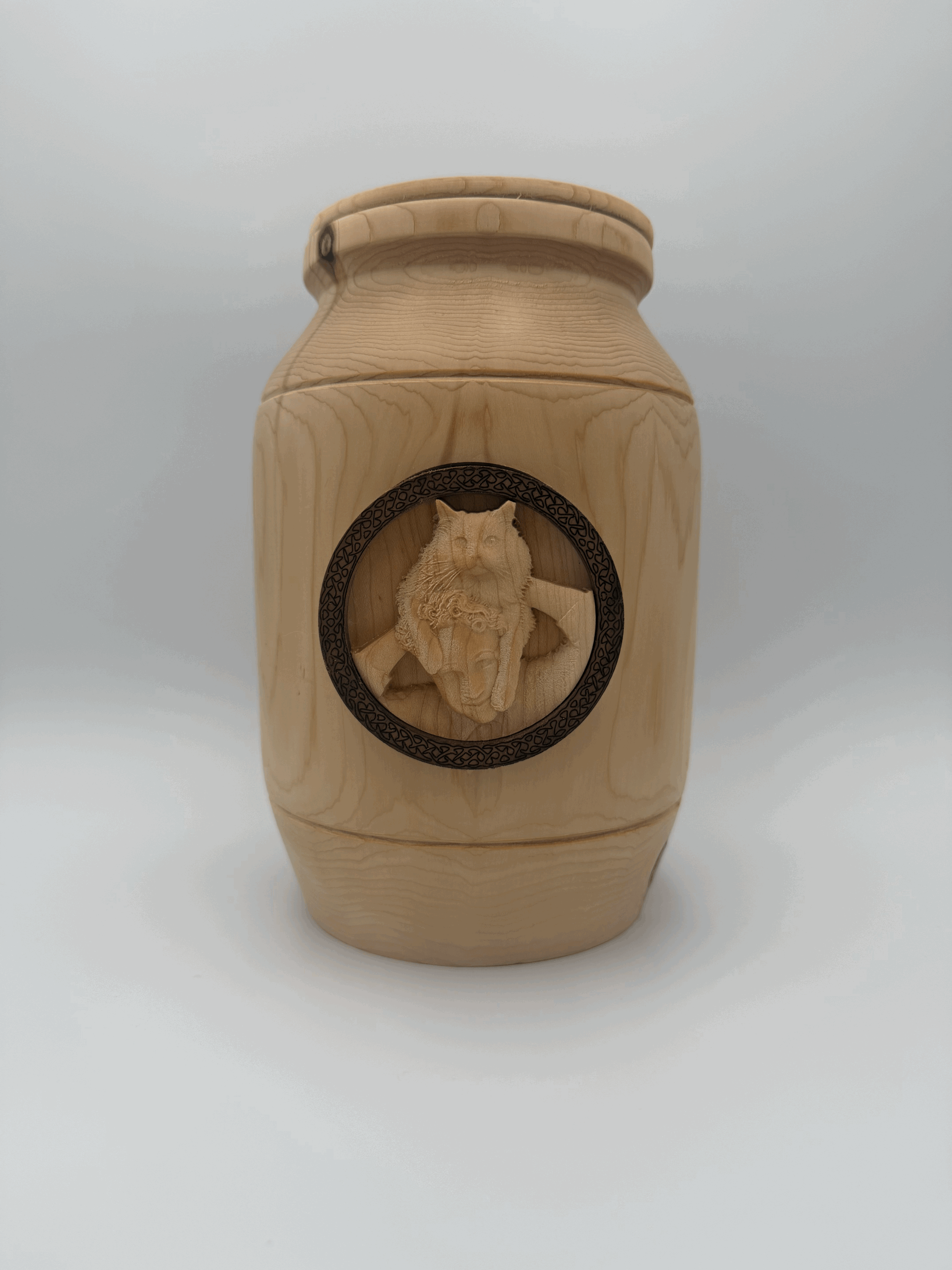 (Deposit 50%) Solid Cedar Memorial Urn for Pets