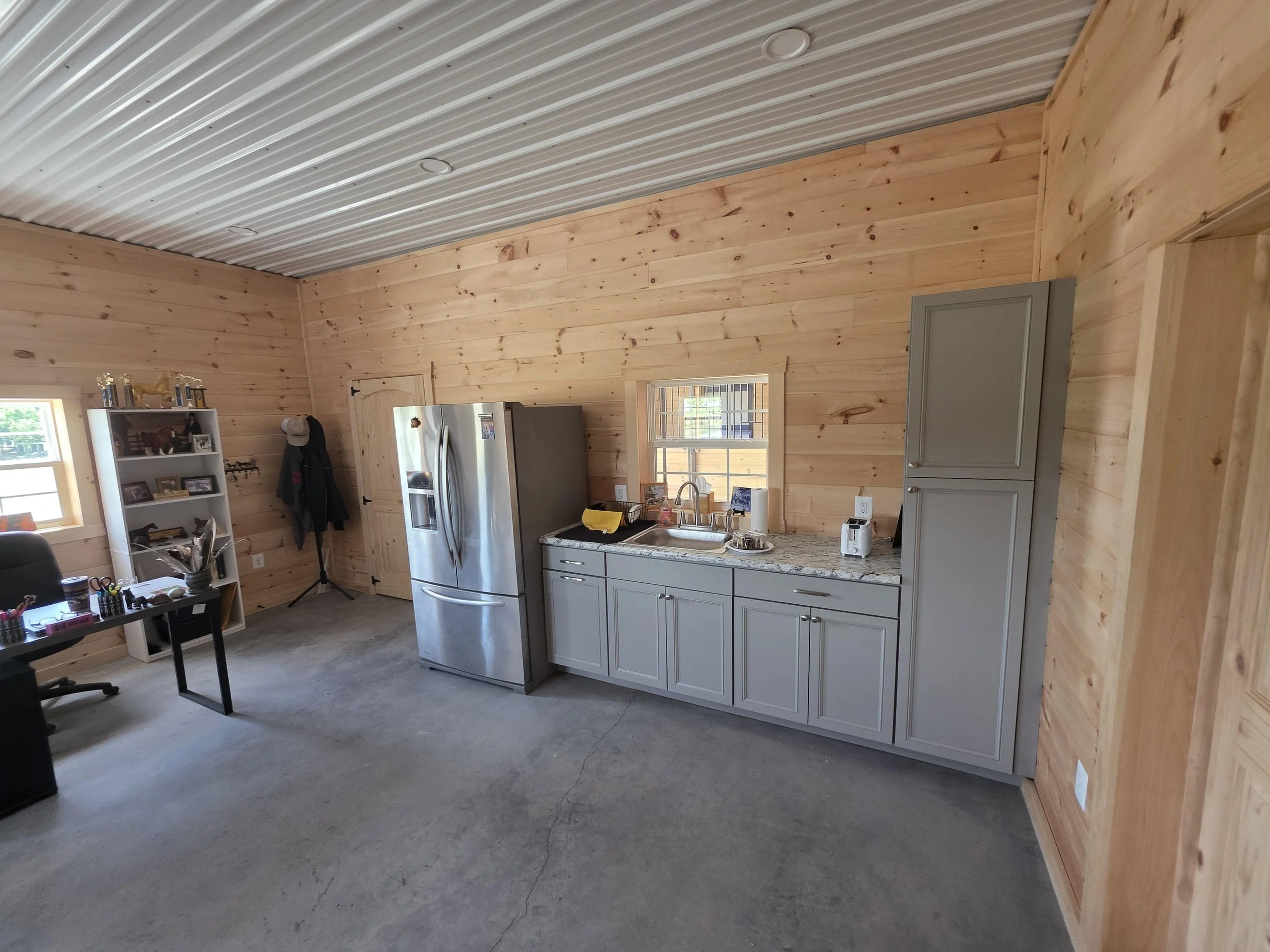 Lounge and kitchen