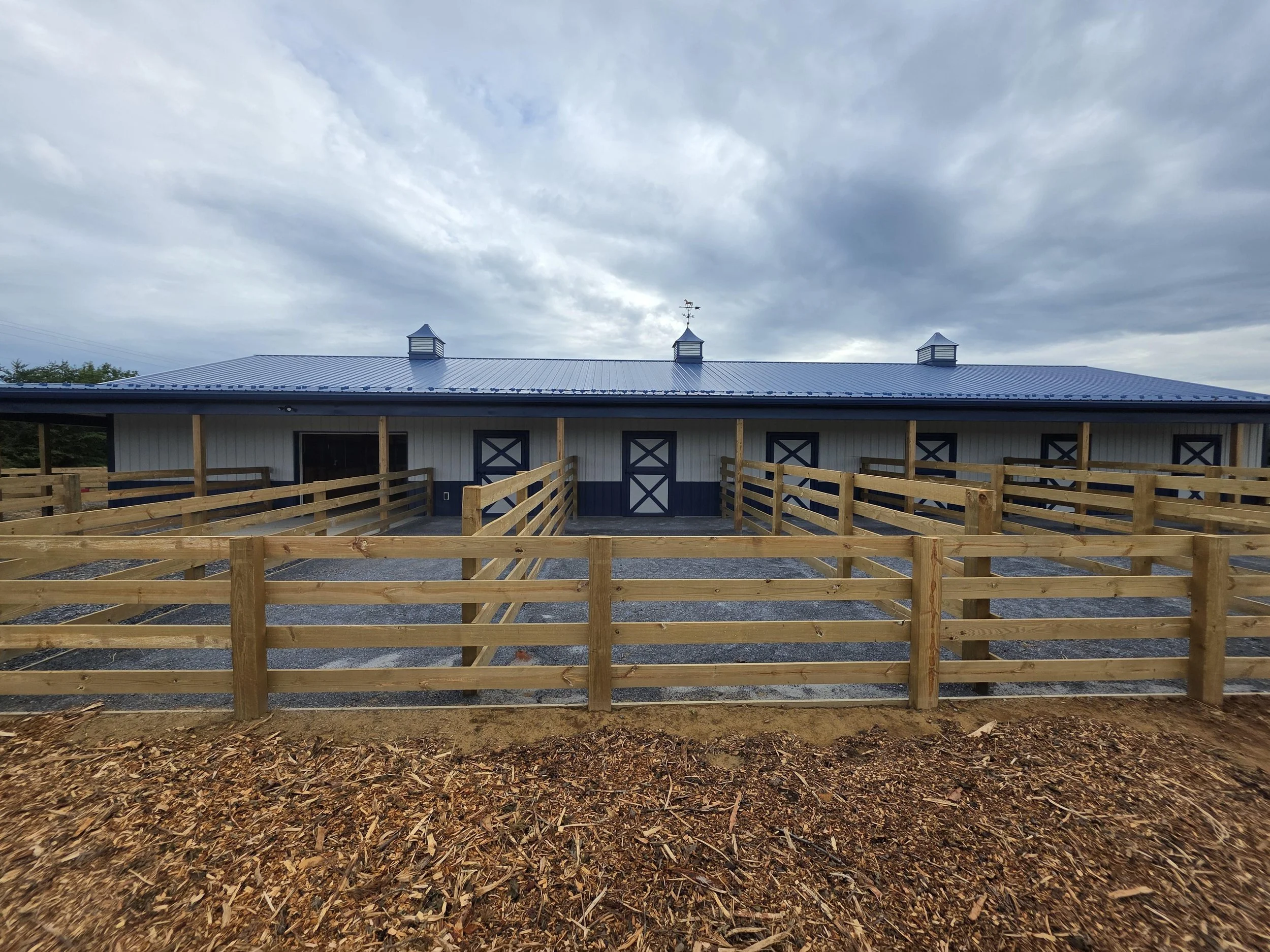 Individual Runs for the horses from their stalls