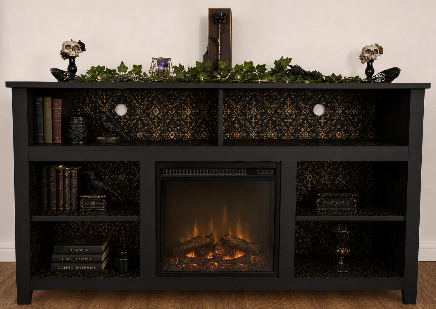 Bloodrose Fireplace Console