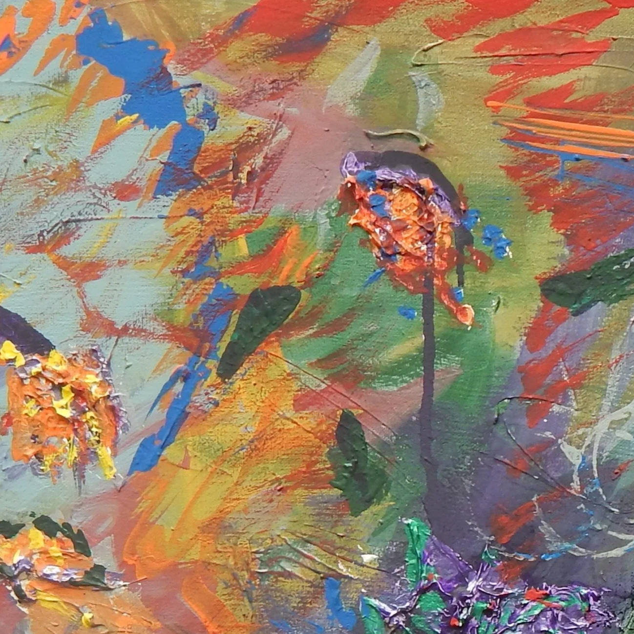 Closeup of a dramatic fantasy scene depicts Voldemort escaping their darkened heart amid swirling movement, intense color, and theatrical lighting.