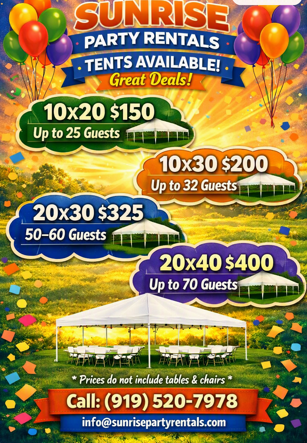 Tent Packages