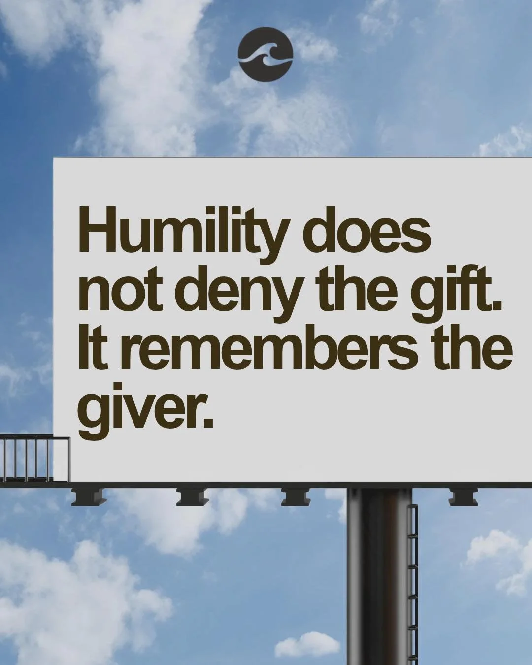 &ldquo;Humility does not deny the gift. It remembers the giver.&rdquo; 👏