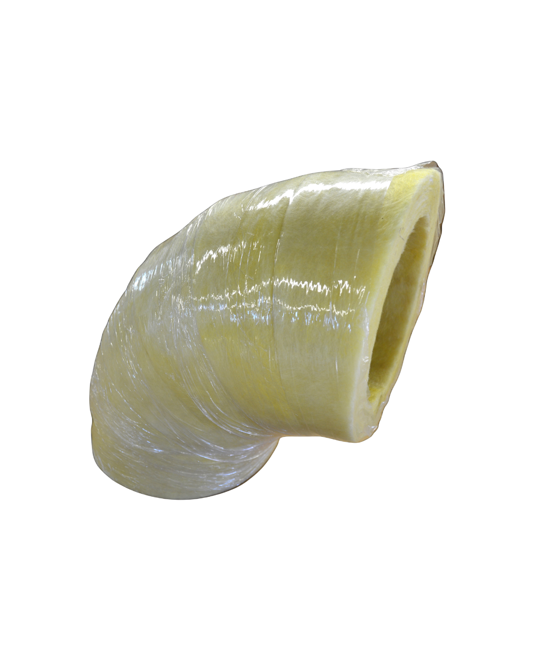 Close-up of a fiberglass elbows.