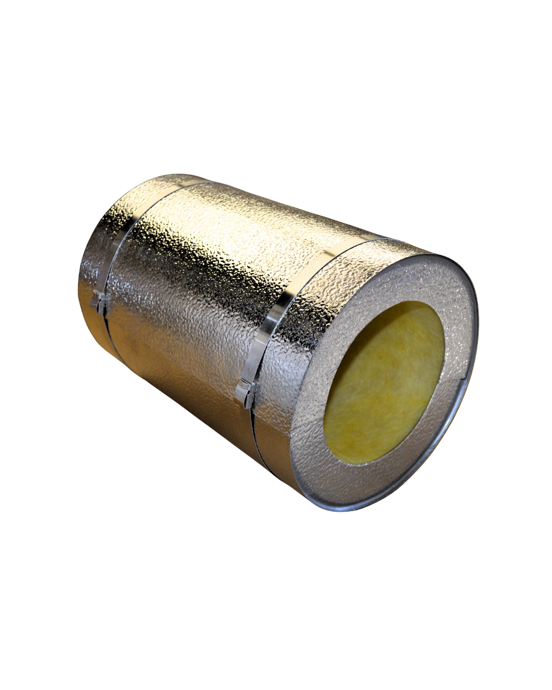 Pre-fabricated PVC and metal insulation end caps by Dynamic Fabrication for mechanical insulation systems.