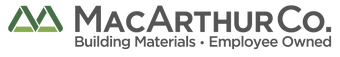 MacArthur Co. logo with green and black text