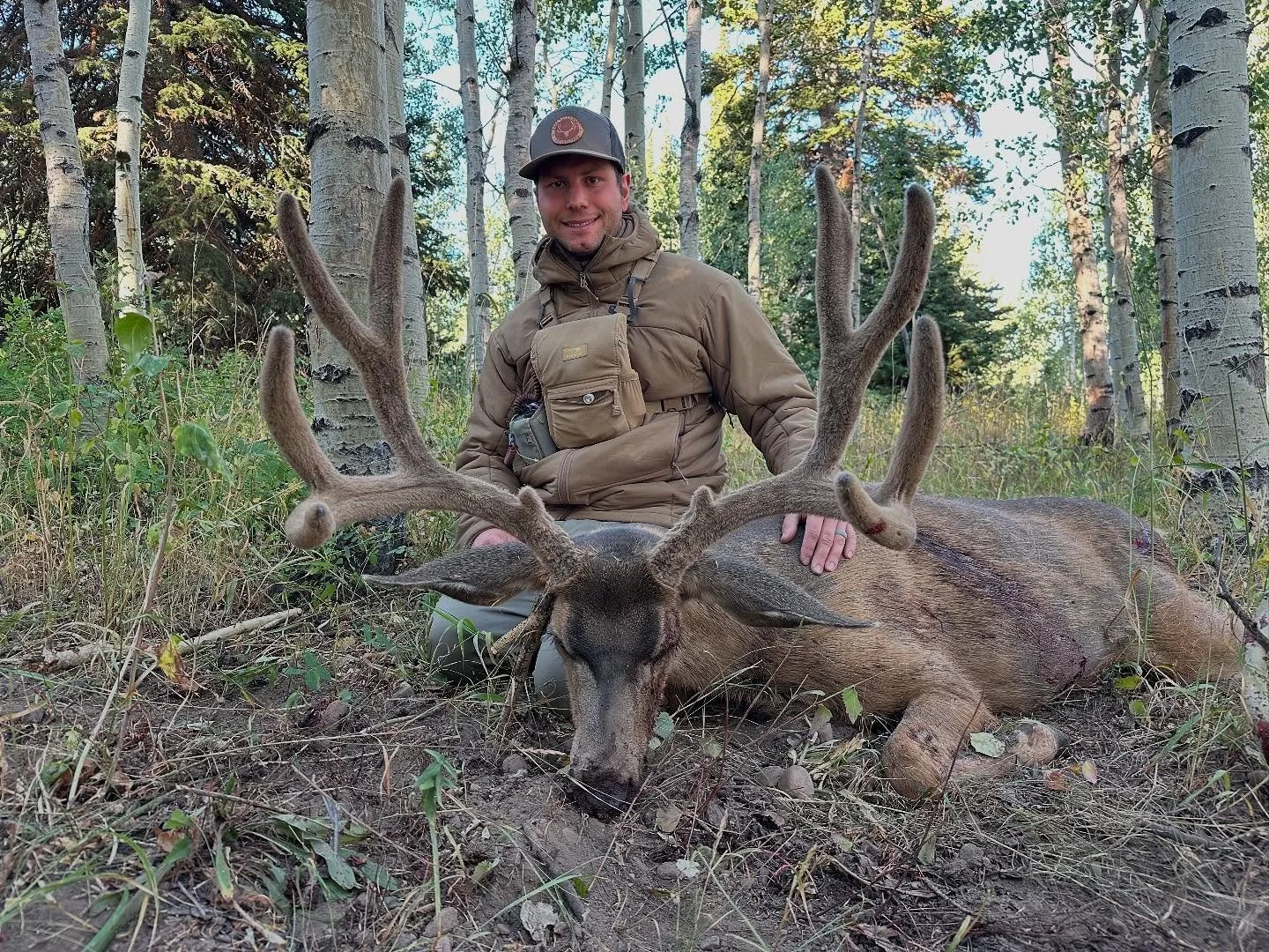 The opener had some ups and downs. This was one of the ups. Congrats on an awesome archery muley Owen. 
&bull;
&bull;
&bull;
&bull;
#huntutah #elk #muledeer #archery #rifle #muzzleloader #chalkcreek #humpypeak #sheepcamp #westernrangecamps #phelpsgam