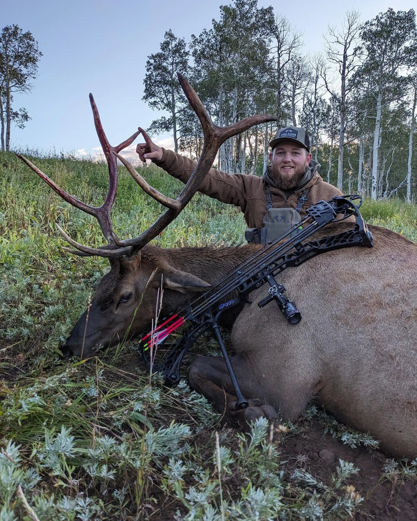 Some crazy weather made the first week unpredictable but we are finally on the board. 
&bull;
&bull;
&bull;
&bull;
#huntutah #elk #muledeer #archery #rifle #muzzleloader #chalkcreek #humpypeak #sheepcamp #westernrangecamps #phelpsgamecalls