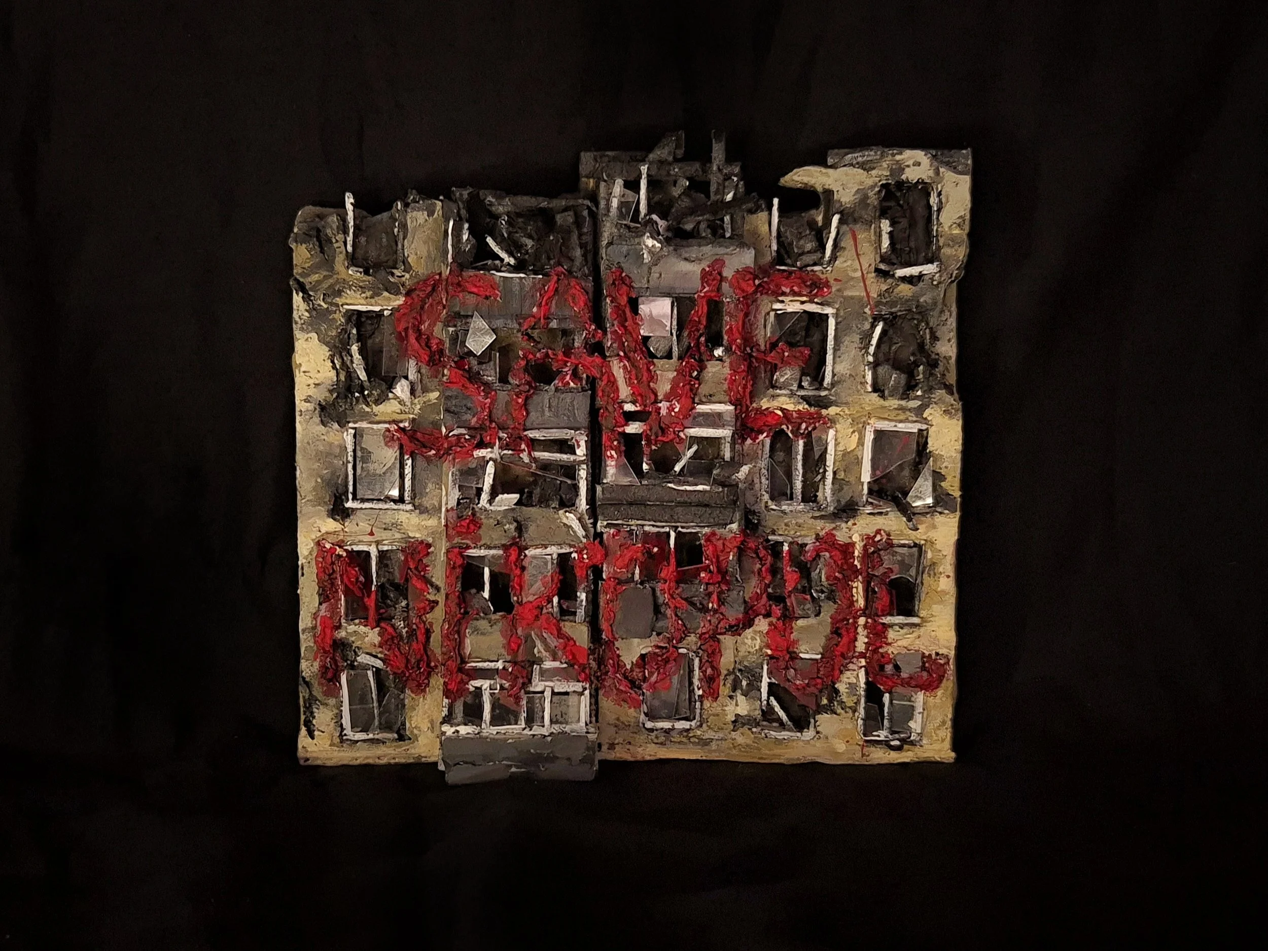 Save Nikopol. 15cm × 16cm. Mixed media.