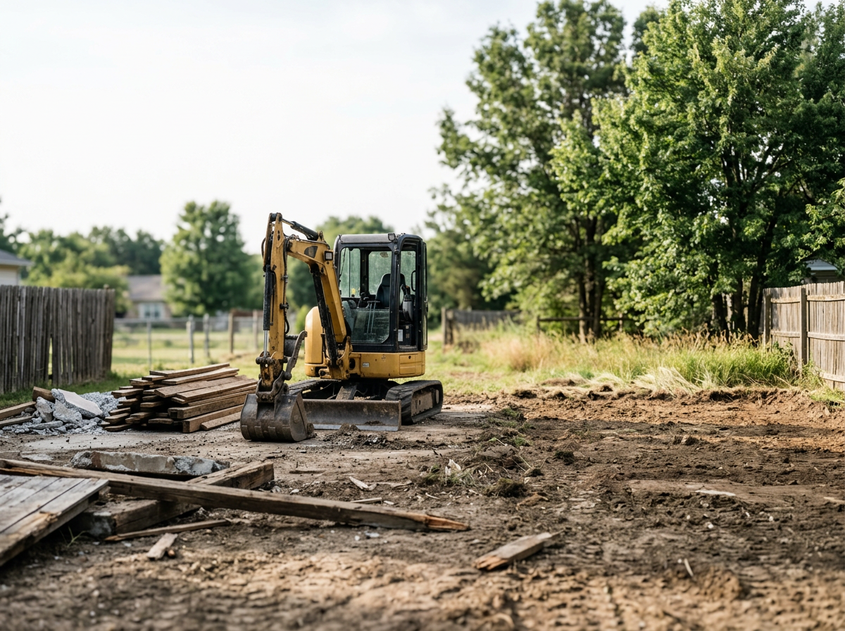 Tree clearing, land preparing, junk removal.