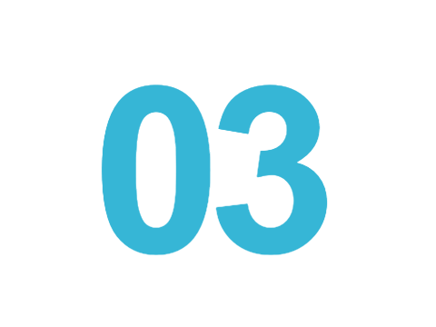 Number three icon