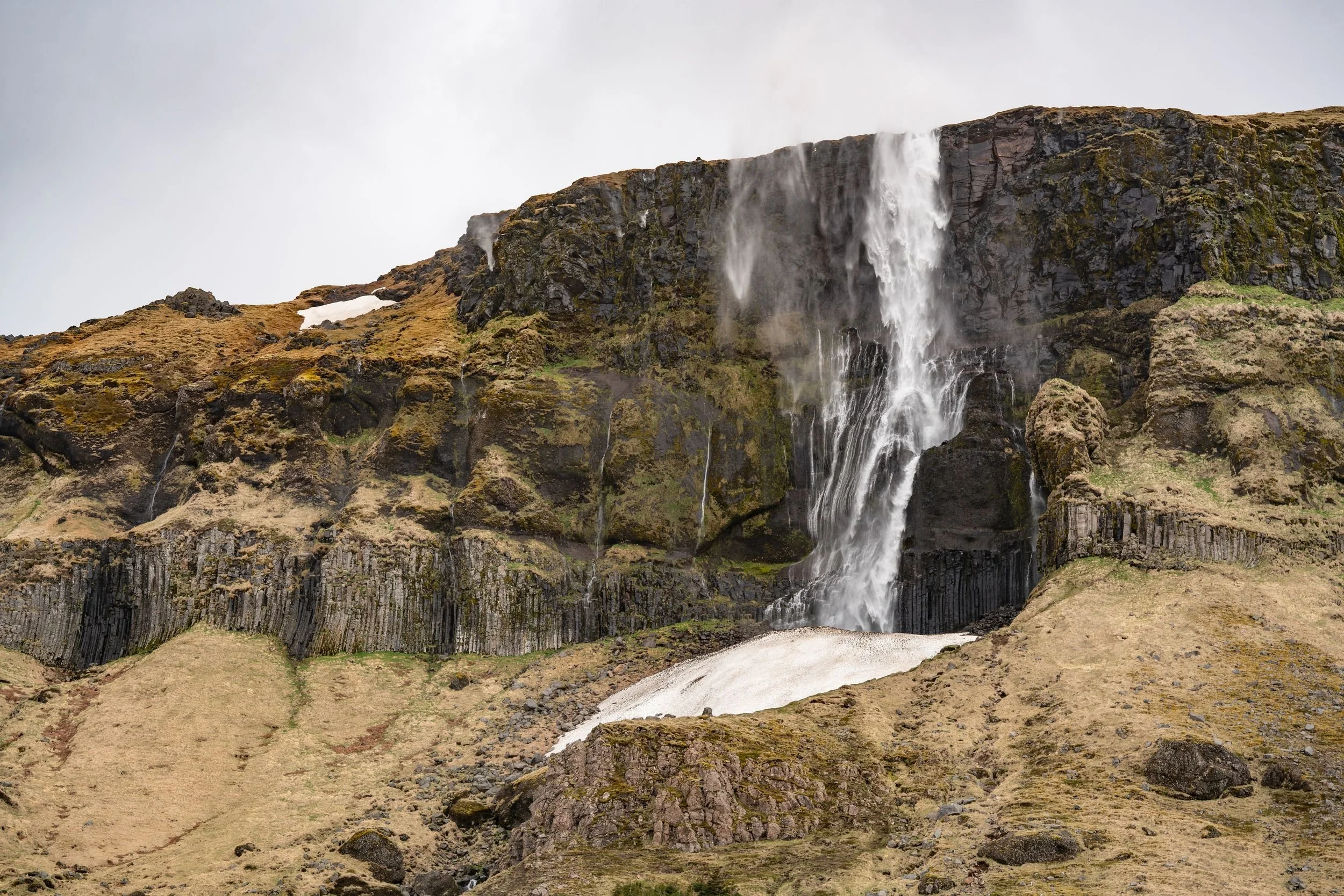 Waterfall and Snow
