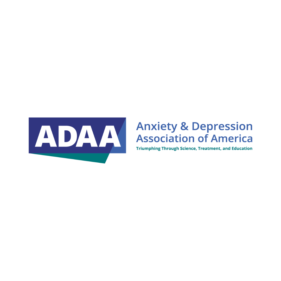 Logo of the Anxiety & Depression Association of America with the tagline 'Triumphing Through Science, Treatment, and Education'.
