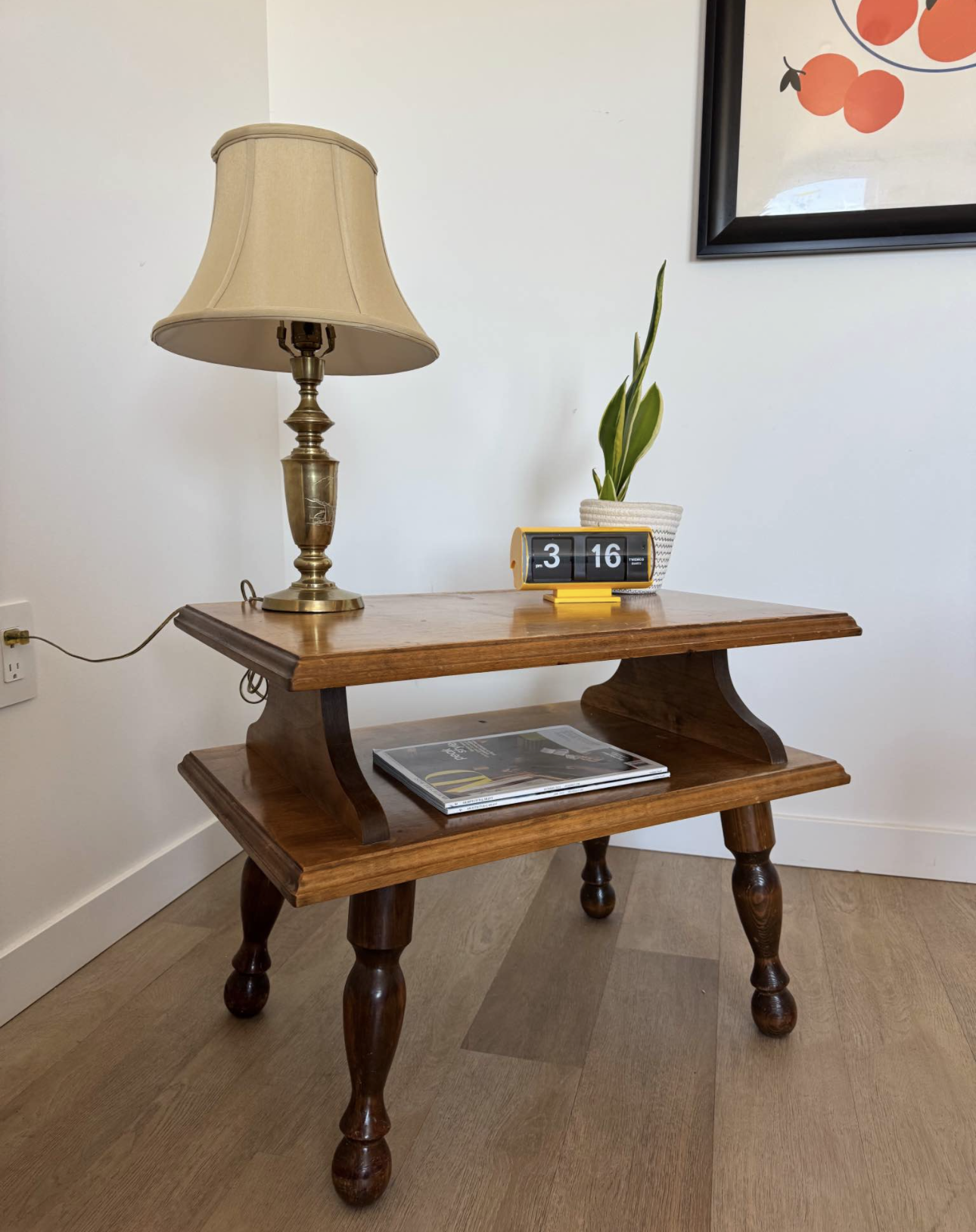 Vintage side table Mid century Modern Design 