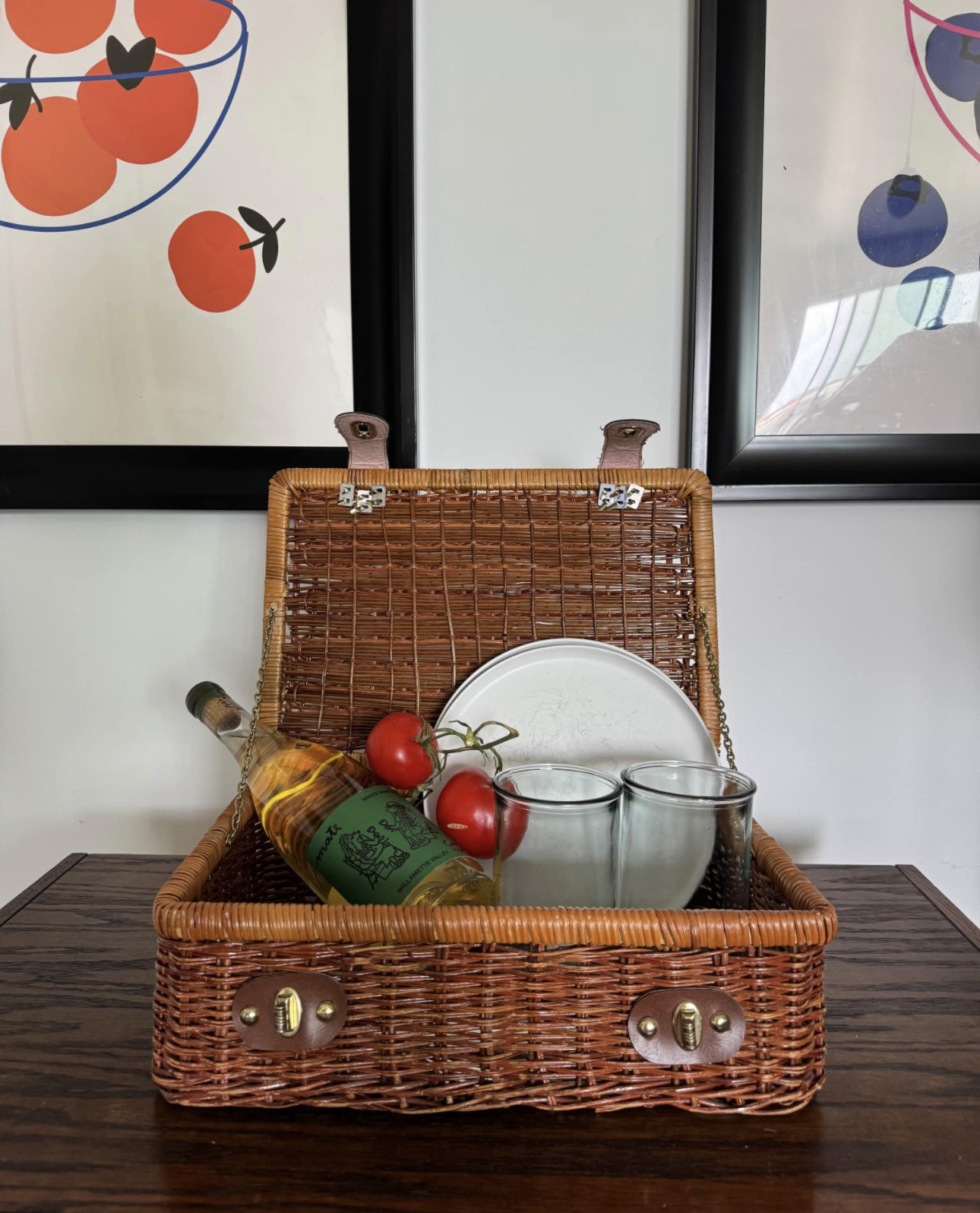Unique and fun date night idea with a small picnic basket 